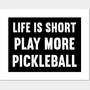 play more pickleball Posters and Art